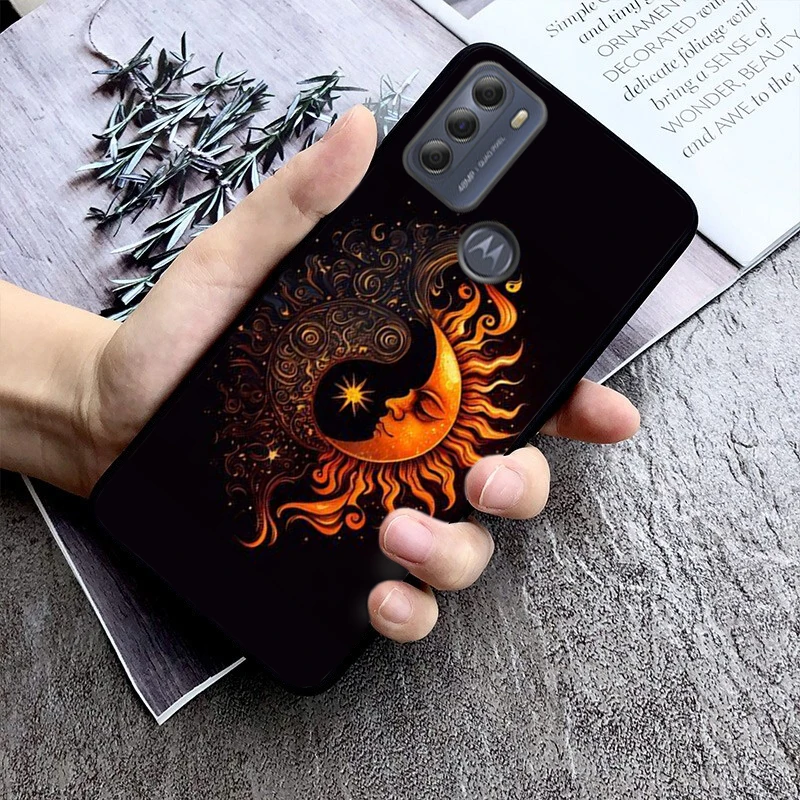 Moon And Sun чехол для телефона Moto E32 E20 E40 E7 Plus Edge 20 lite Fusion G13 G9Plus GPure GStylus