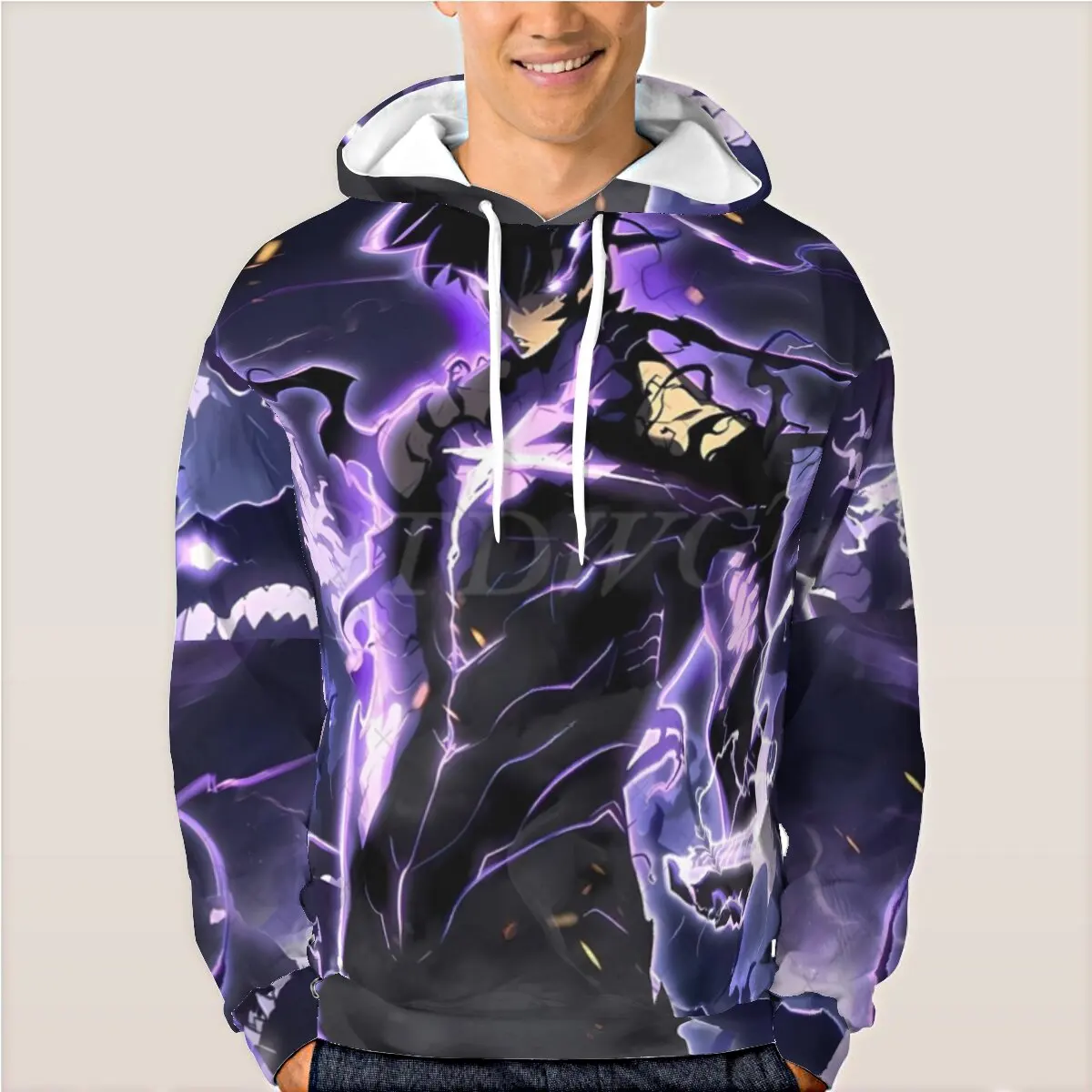 Свитшот с принтом аниме Solo Leveling Graphic Hoodie