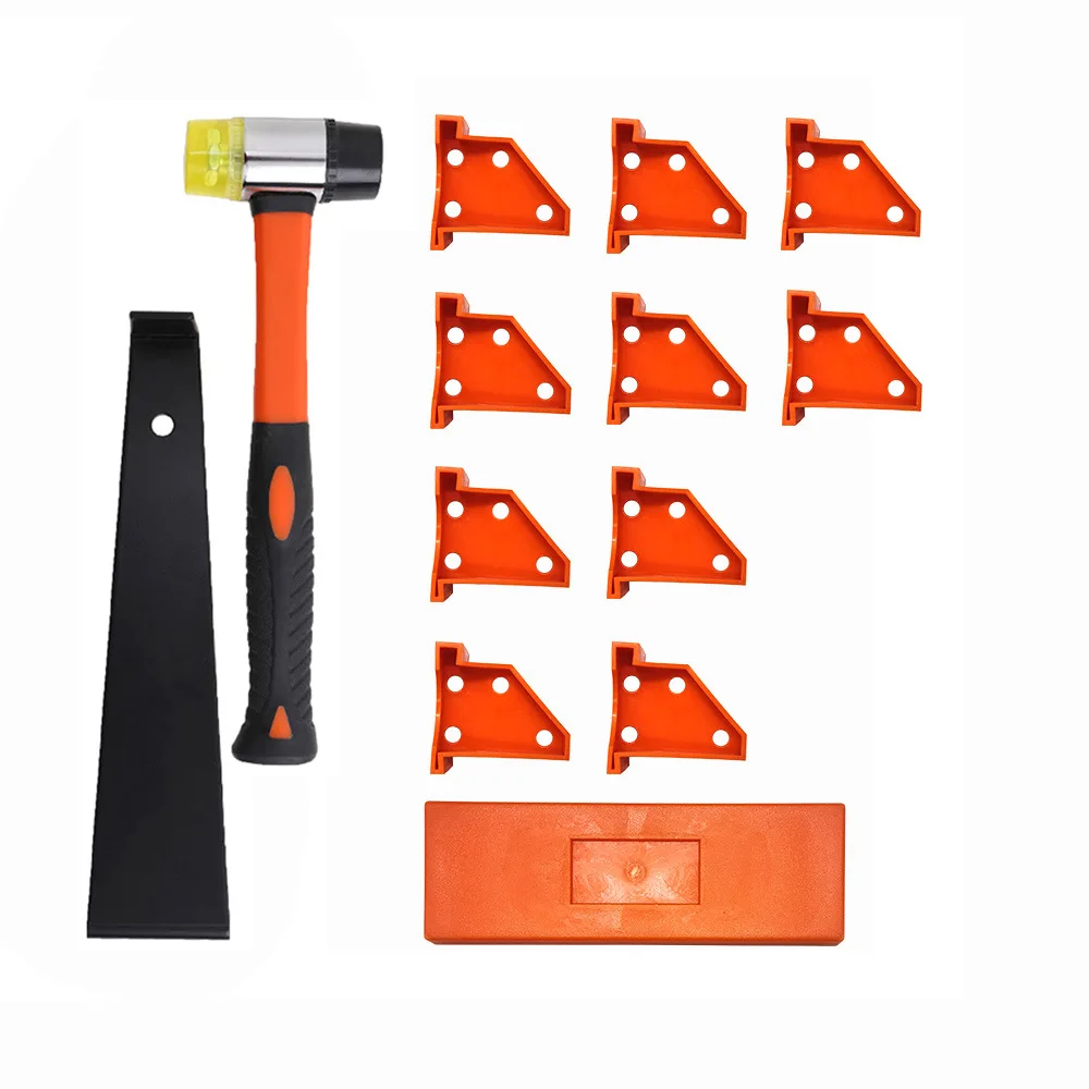 

Набор для установки деревянного пола, распорки, нарезной брусок, стекловолоконная ручка, молоток, ламинат, инструмент для деревянного пола