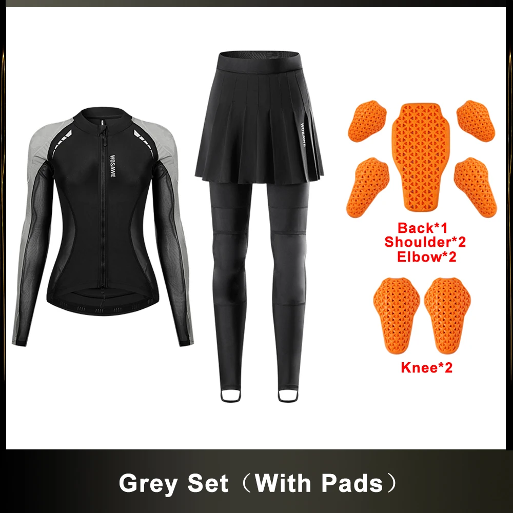 

WOSAWE бронежилет, мотоциклетная куртка, брюки, женская летняя юбка для верховой езды, бронекуртка, спортивные костюмы для мотоциклов, защитные накладки CE