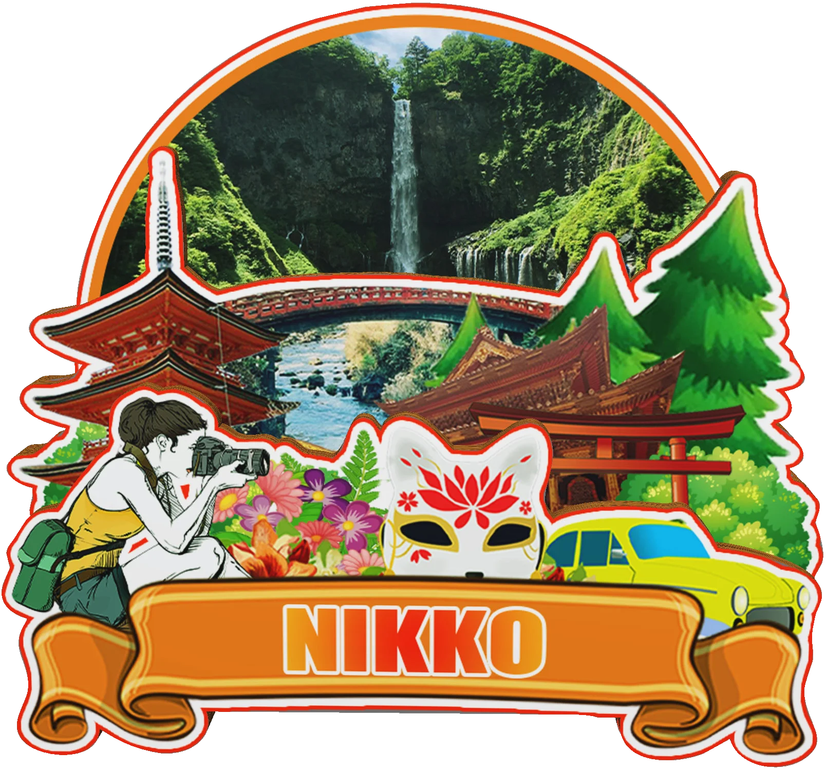 Фото Декоративные магниты для Nikko Okinawa Takfestival Onomichi Mount Fuji Japan City Landmark Travel Уникальные сувениры Наклейки на холодильник №3