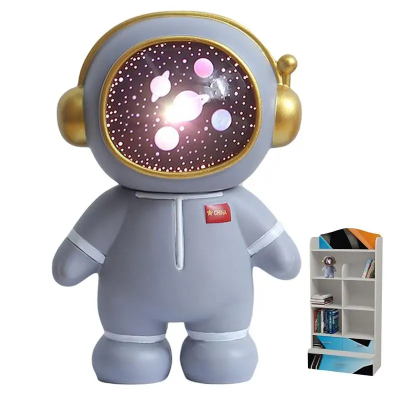 

Creative Children's Astronaut Night Light Piggy Bank Graduation Season Gifts Astronaut Home Ornament Children's Luminous Toys