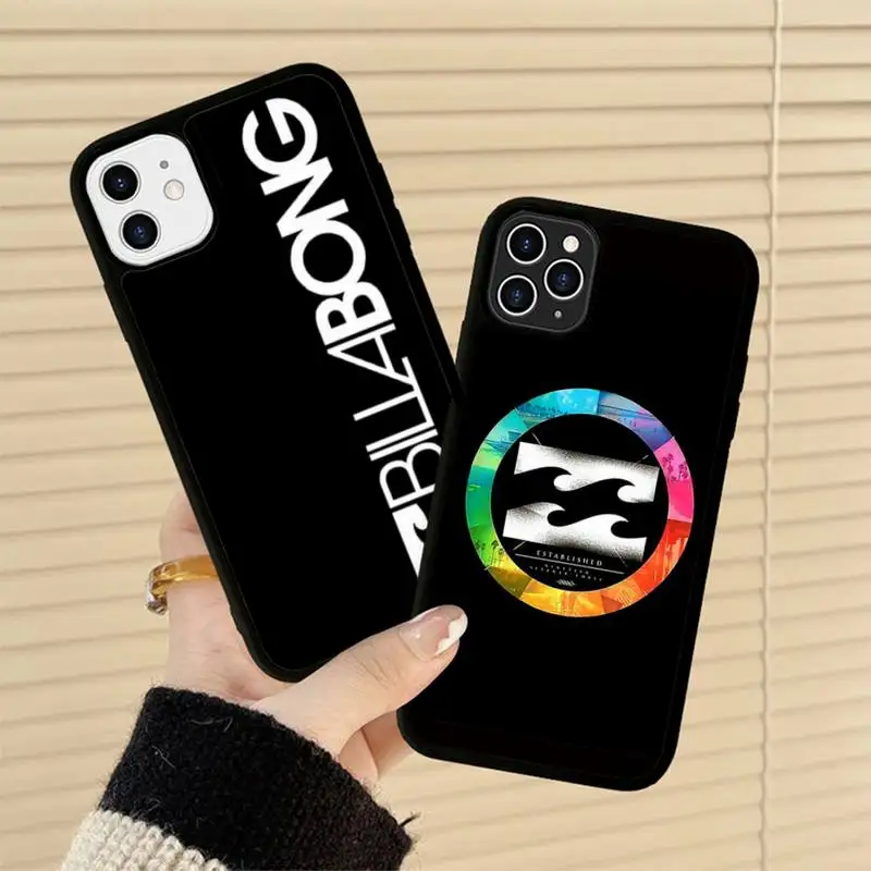 

Casual Surfing B-Billabonges Phone Case Silicone PC+TPU Case for iPhone 11 12 13 Pro Max 8 7 6 Plus X SE XR Hard Fundas