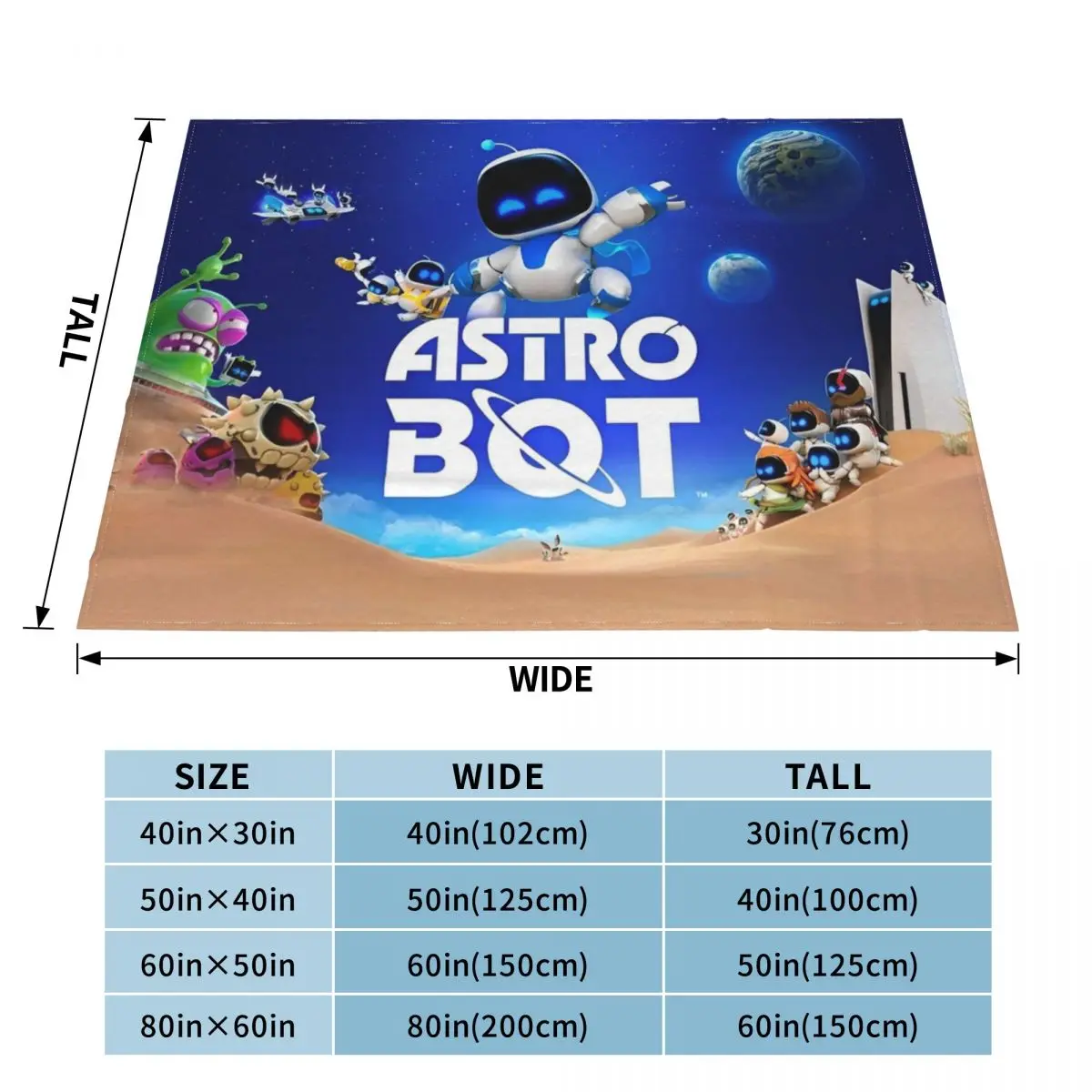 Флисовые одеяла Game A-Astro-Bot мультяшный Роберт забавные Пледы для дома гостиницы