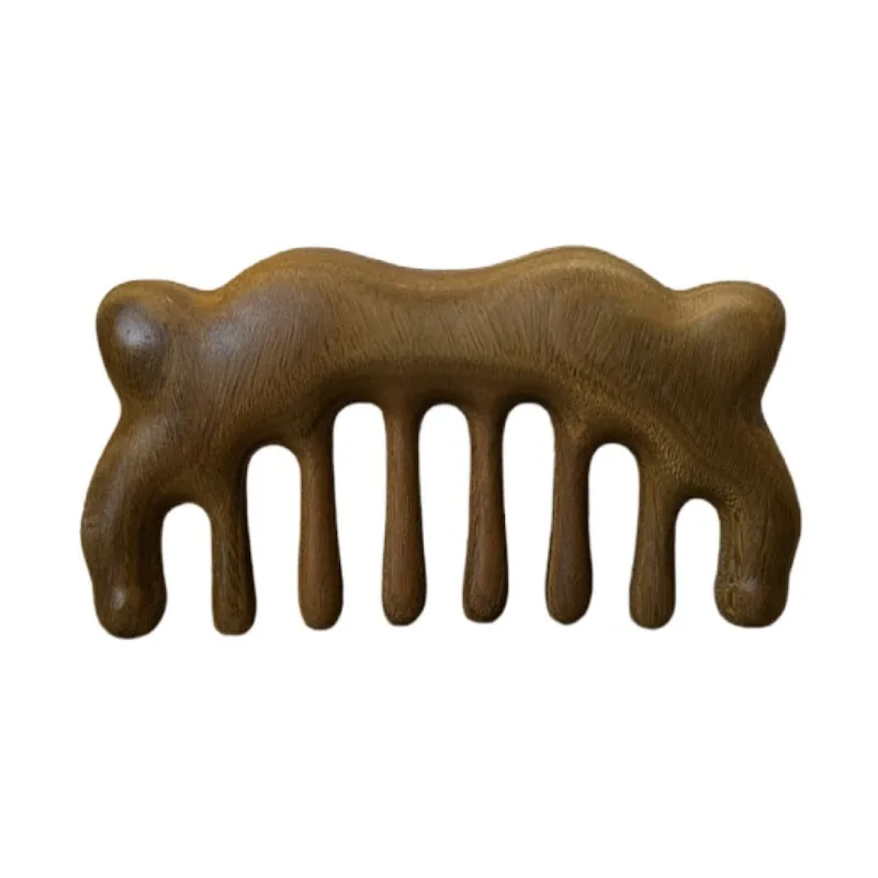 

Sandalwood Multi-function Meridian Massage Comb Portable Thicken Head Massager Scalp Wide Tooth Sandalwood Anti-hair Loss Comb