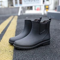 2022 new fishing mens short tube fishing rain boots outdoor rainy waterproof rubber shoes spring comfortable wading water boots