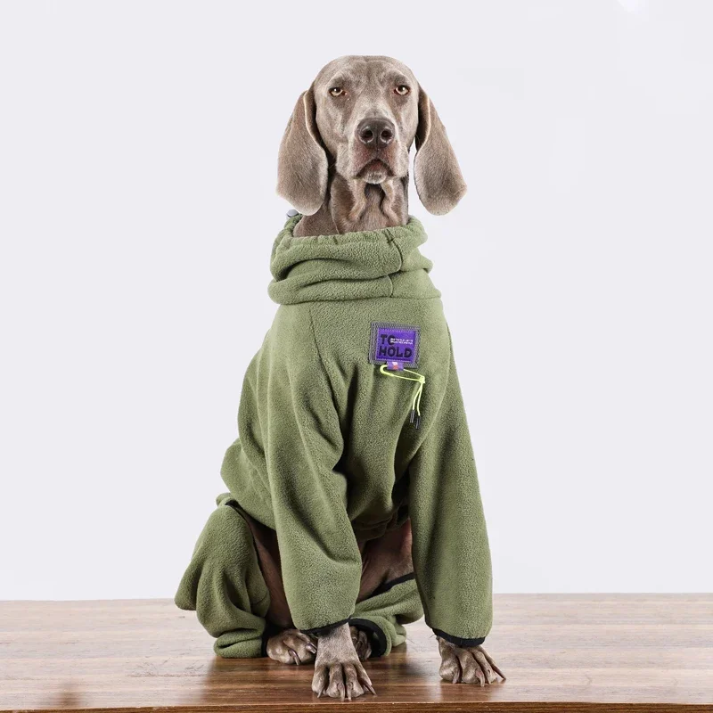 

Dog Jacket Winter Warm Clothes for Medium Large Dogs Four-legged Dog Hoodie Fleece Warm Dog Winter Clothes Dog Pullover Jacket