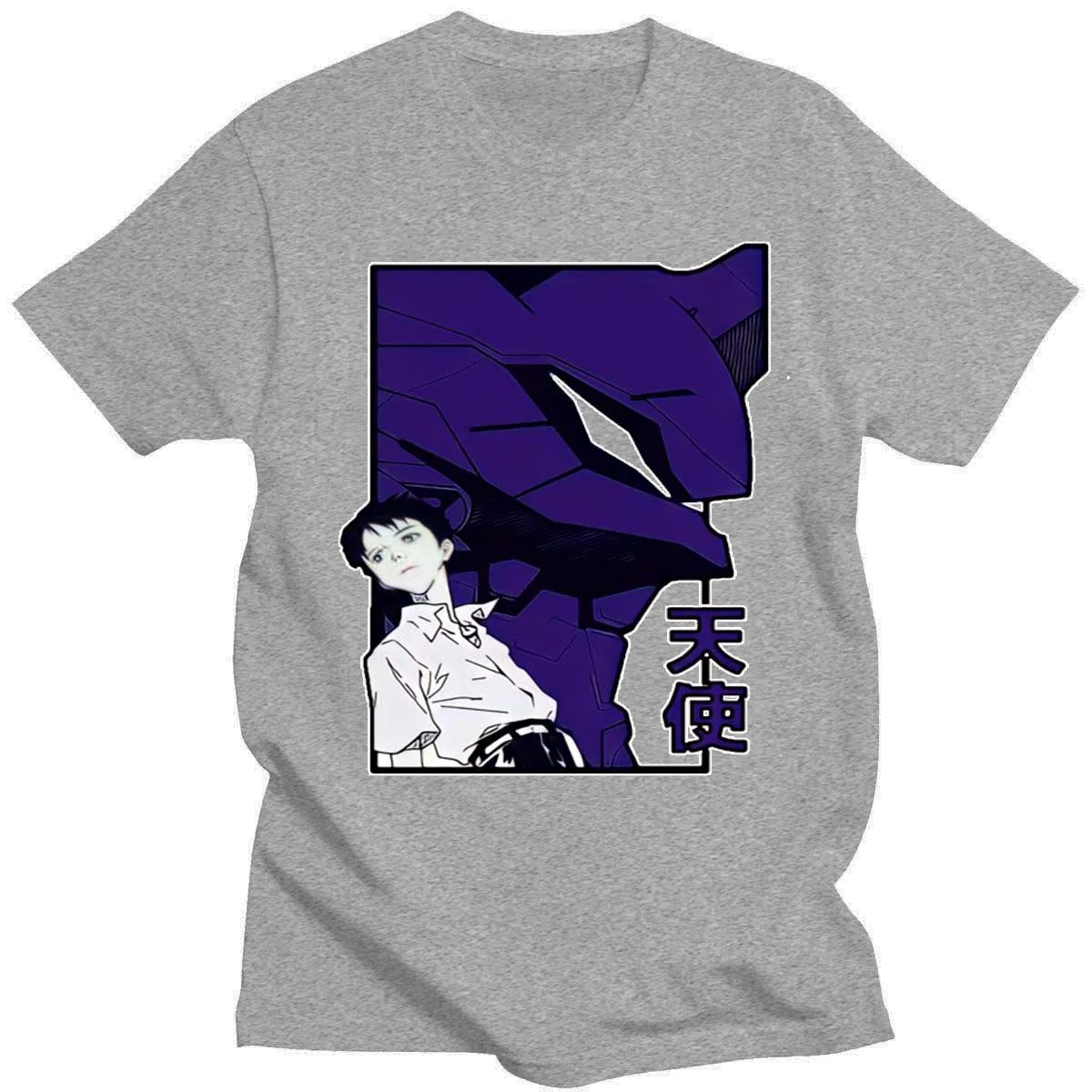 

Футболка мужская с графическим принтом, летняя рубашка с аниме принтом, Топ в стиле Харадзюку, уличная одежда, Ayanami ei, Ikari, Shinji, Asuka, Langley, Soryu