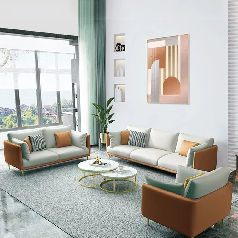 Европейский двухместный одноместный диван в скандинавском итальянском стиле