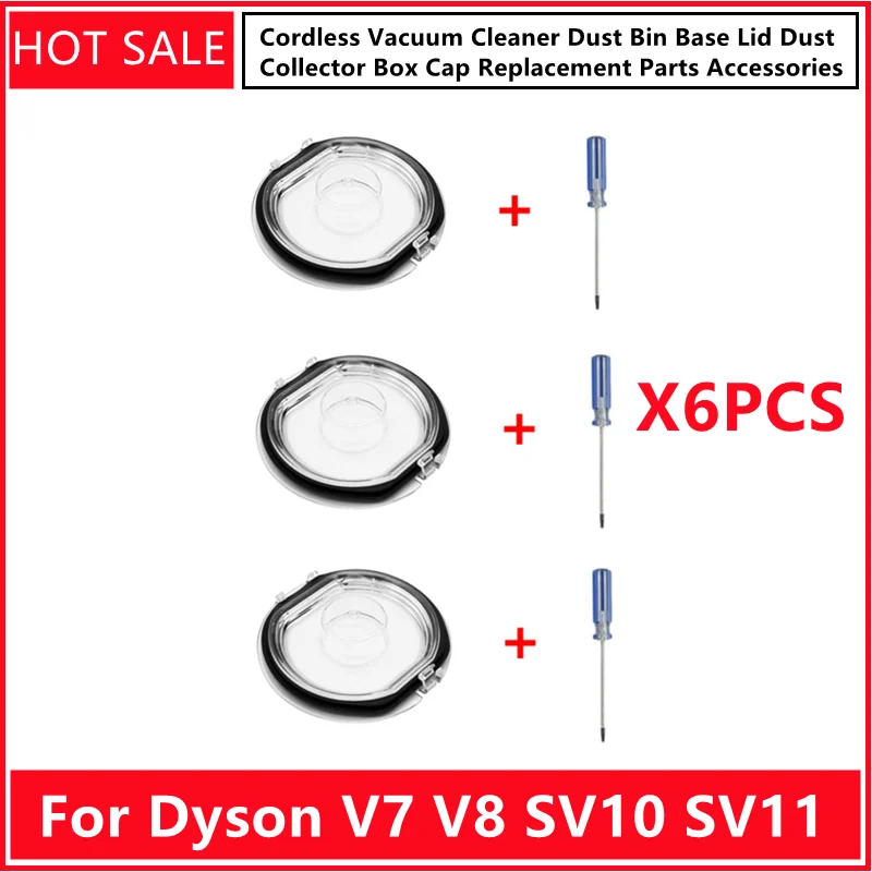 

For Dyson V7 V8 SV10 SV11 Cordless Vacuum Cleaner Dust Bin Base Lid Dust Collector Box Cap Replacement Parts Accessories