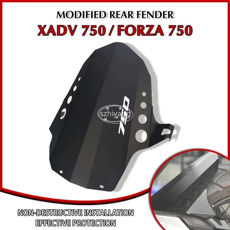 

Motorcycle Accessories Rear Fender Mudguard Mudflap Guard Protector Wheel Hugger For HONDA XADV750 FORZA750 Black Moto