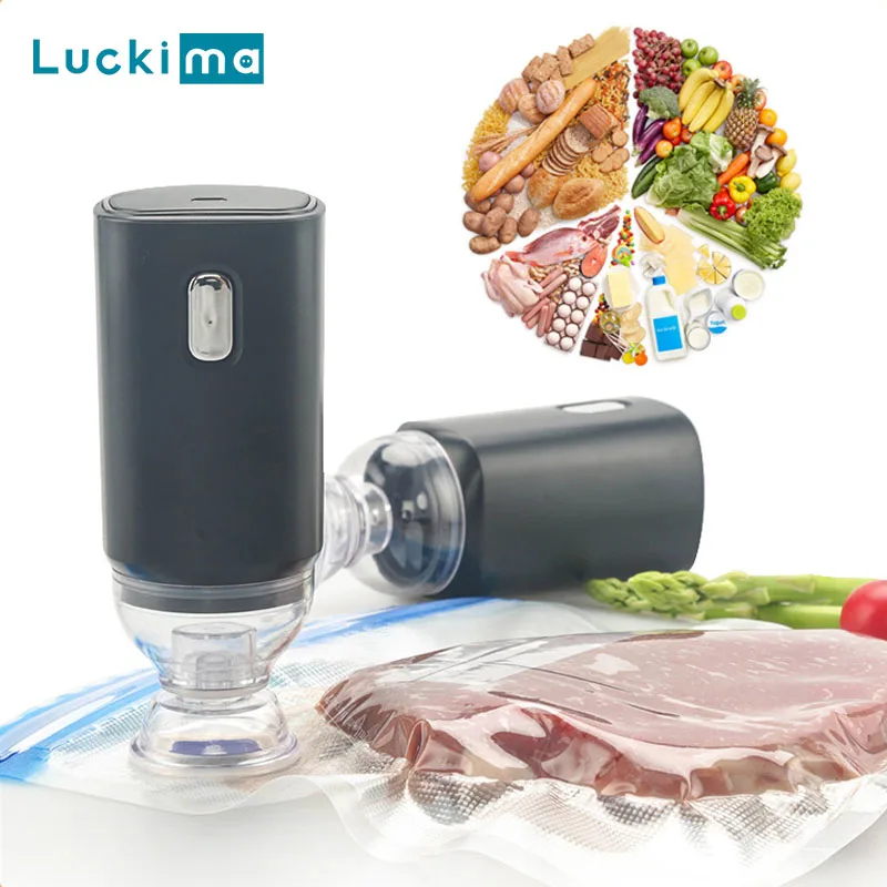 

New Electric Vacuum Pump USB Charging Sealing Machine for Food Vacuum Storage Bags Kitchen Organizer Food Sous Vide Cooking Bags