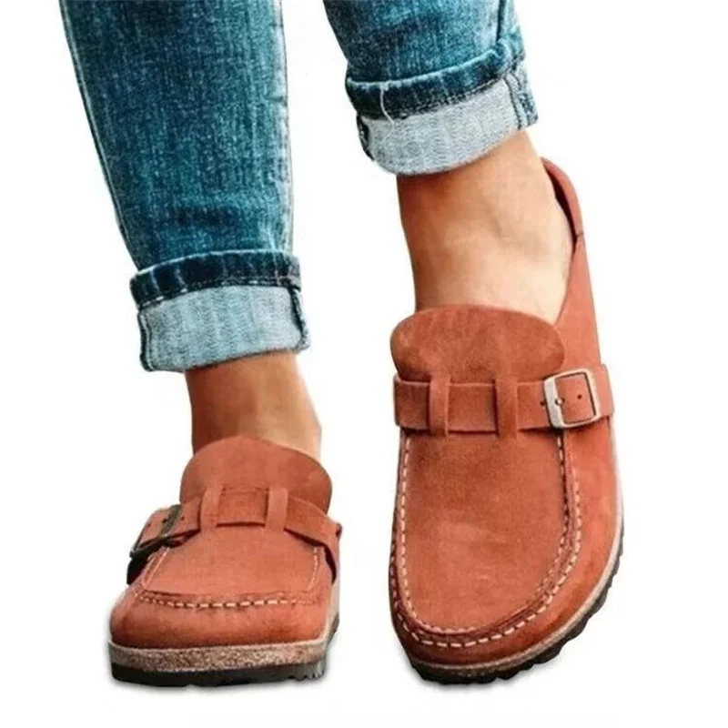 2023 Shoes Women Retro Shoes Slip on Mules Ladies Comfort Flats Female New Plus Size  Casual Men Summer Flat Clogs