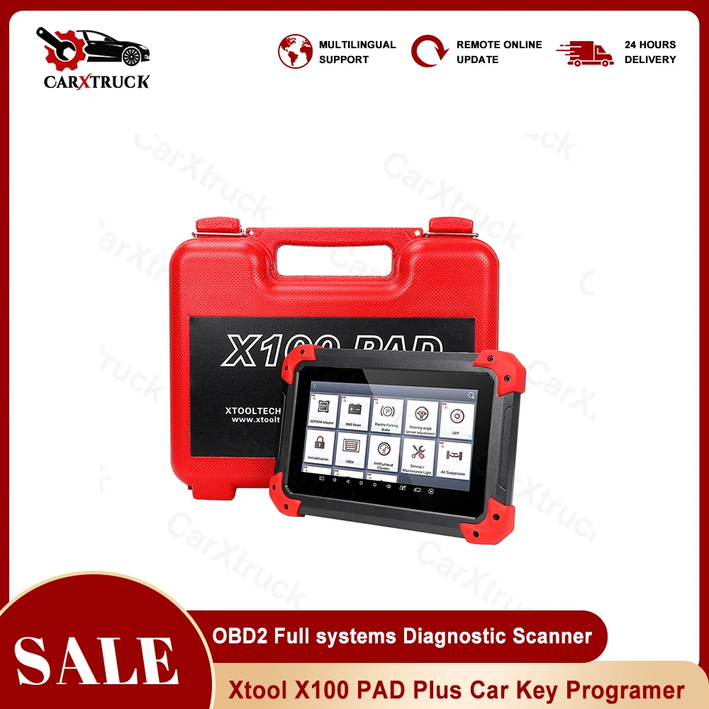 

Инструмент для программирования автомобильных ключей XTOOL X100 PAD Plus, инструмент для сброса масляного отверстия ABS, инжектор с дроссельной засл...