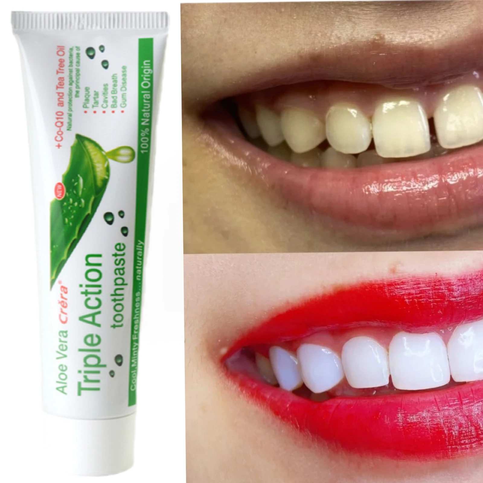 

100ml Oral Hygiene Toothpaste Aloe Vera FreshBreath ClareadorDeep Cleansing To Remove Breath Adult Teeth Whitening Beauty Health