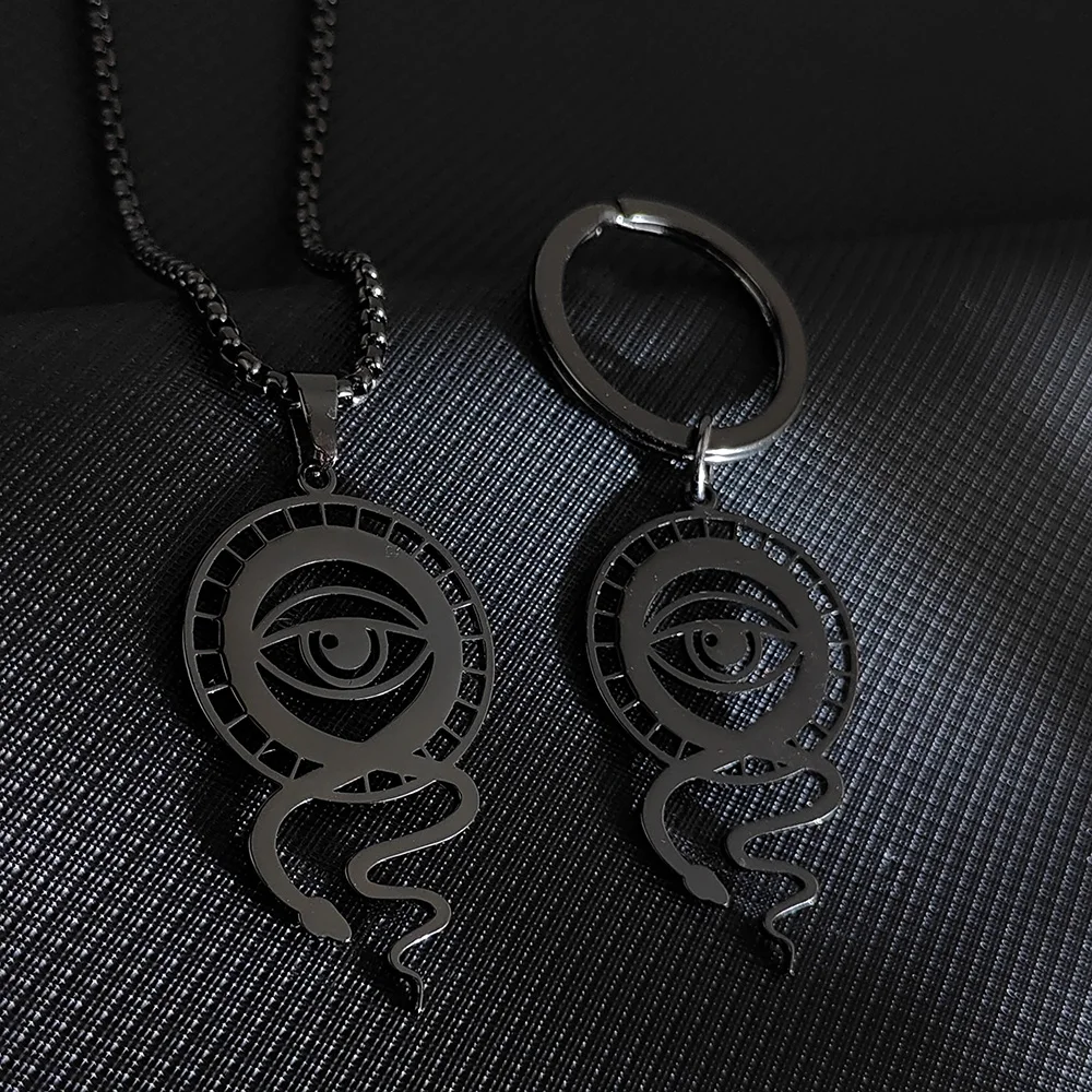 Женский ювелирный комплект из колье и серёг нержавеющей стали