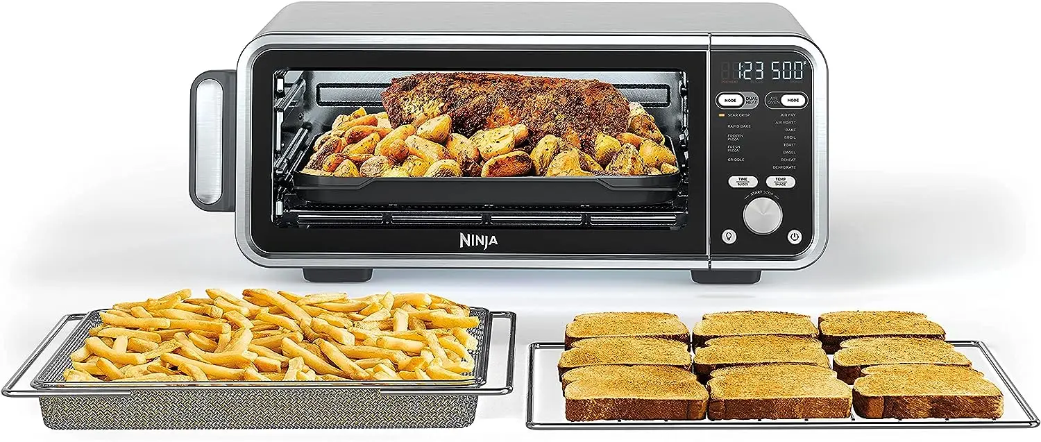 

Dual Heat Air Fry Countertop 13-in-1 Oven with Extended Height, XL Capacity, Flip Up & Away Capability for Storage Space, Si Hog