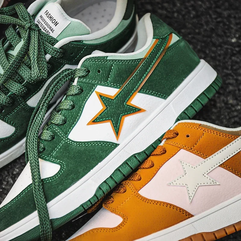 Теннисные туфли унисекс в стиле ретро мужские и женские стильные звезды панк