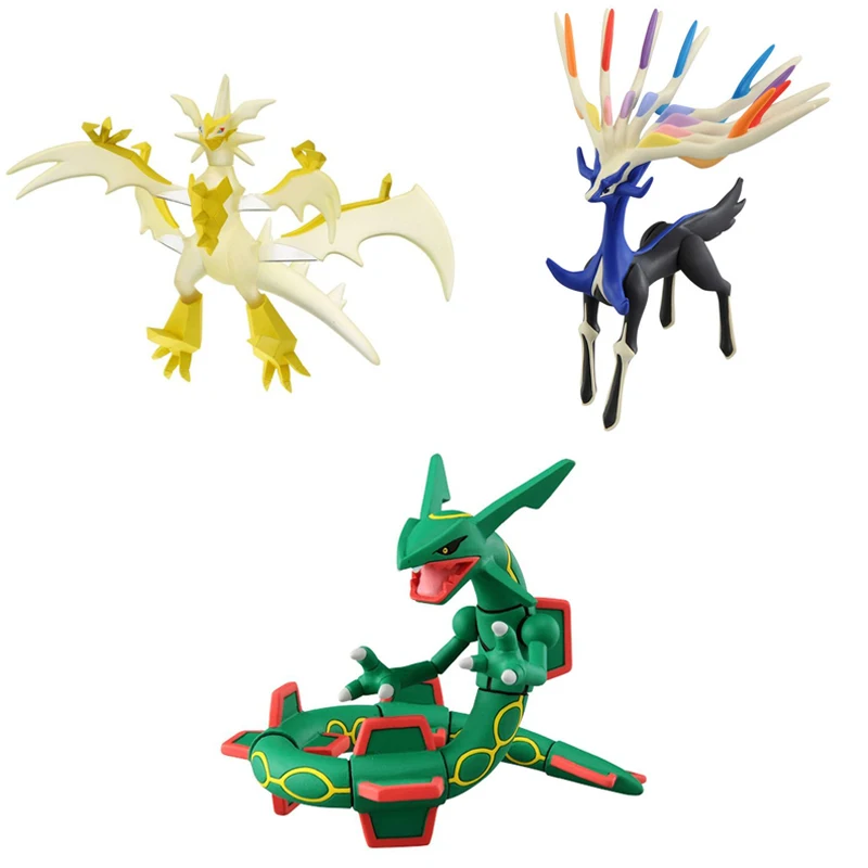 

8-12 см персонажи мультфильма Pokemon Rayquaza xernea милые Аниме периферийные устройства Серия Ms фигурки украшения кукла модель игрушка коллекционный...