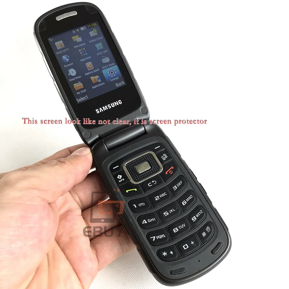 Оригинальный разблокированный мобильный телефон Samsung A997 Rugby III 2G 3G Flip 2 4 дюйма 3 15