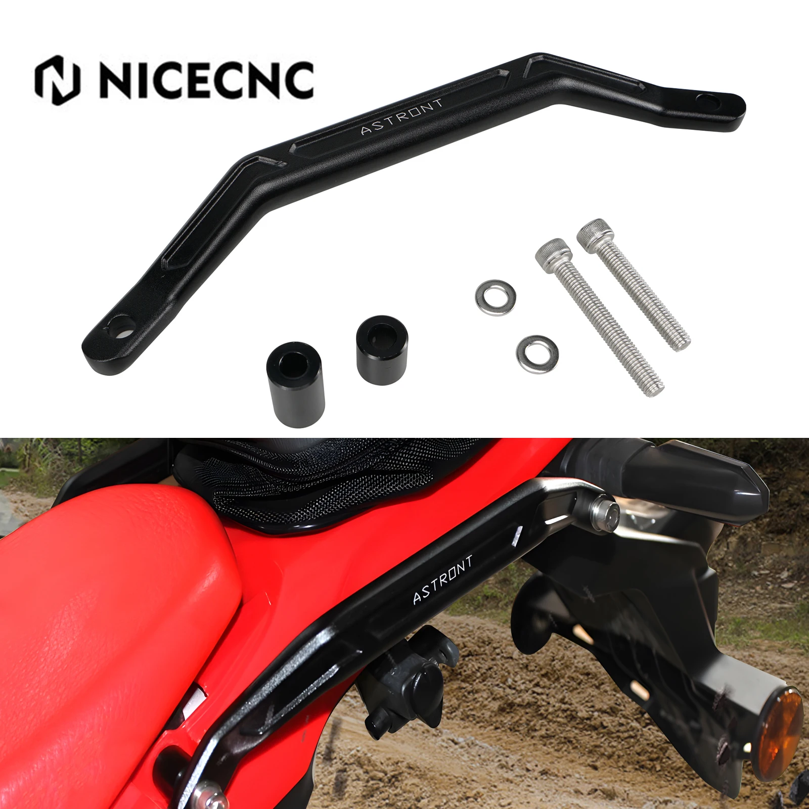 Задние пассажирские ручки для мотоцикла NICECNC сиденье ручка захвата рейка задний