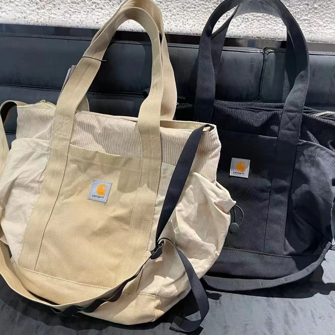 

New Fashion Tide Brand Fashion Corduroy Messenger Tote Bag Retro Tooling Shoulder Handbag