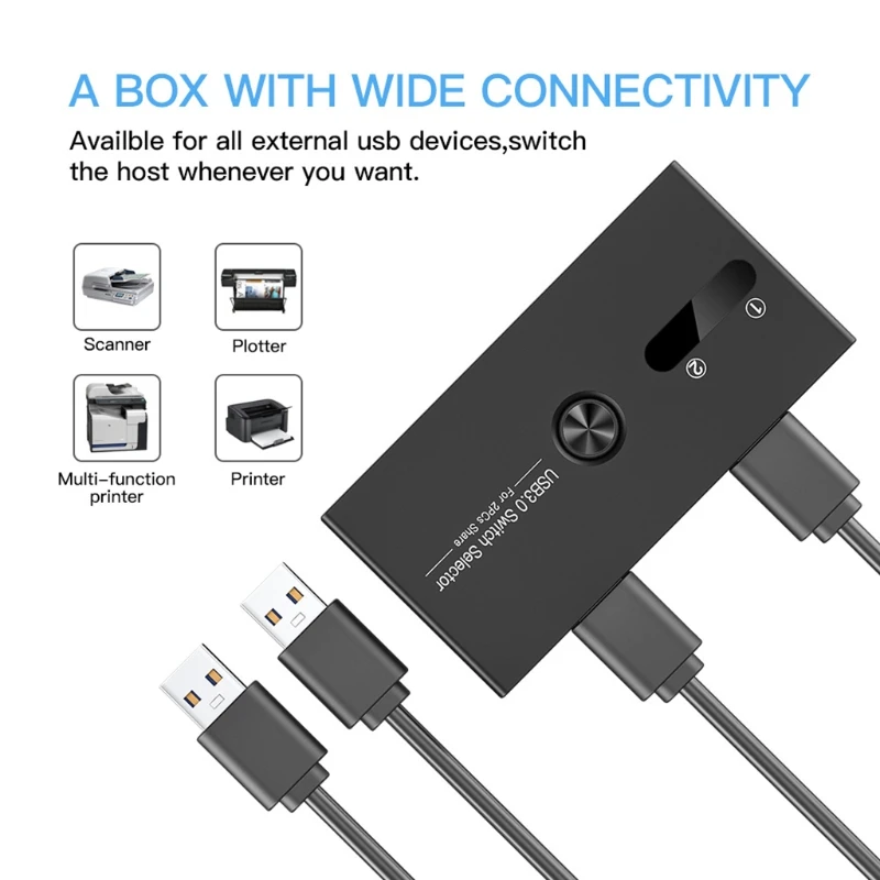 

USB 3,0 переключатель, 4 порта, 2 компьютера