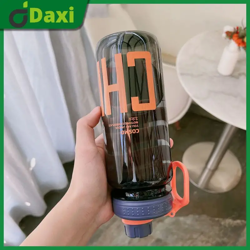 

Outdoor Travel Water Bottle Transparent Portable Plastic Cup Leak Proof Seal Fruit Lemon Juice Drinking Bottle Drinkware