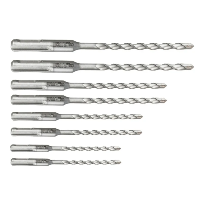 

X37E 8Pcs Tipped Masonry Drill Bit for Concrete Stone Brick 6/8/10/12/14/16mm