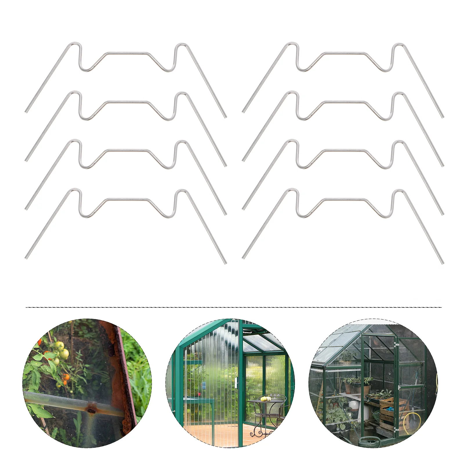 

Clips Greenhouse Clip Glazing Stainless Wire Steel Clamps Clamp Wfixing Green Replacement House Shelter Frame Greenhouses Tube