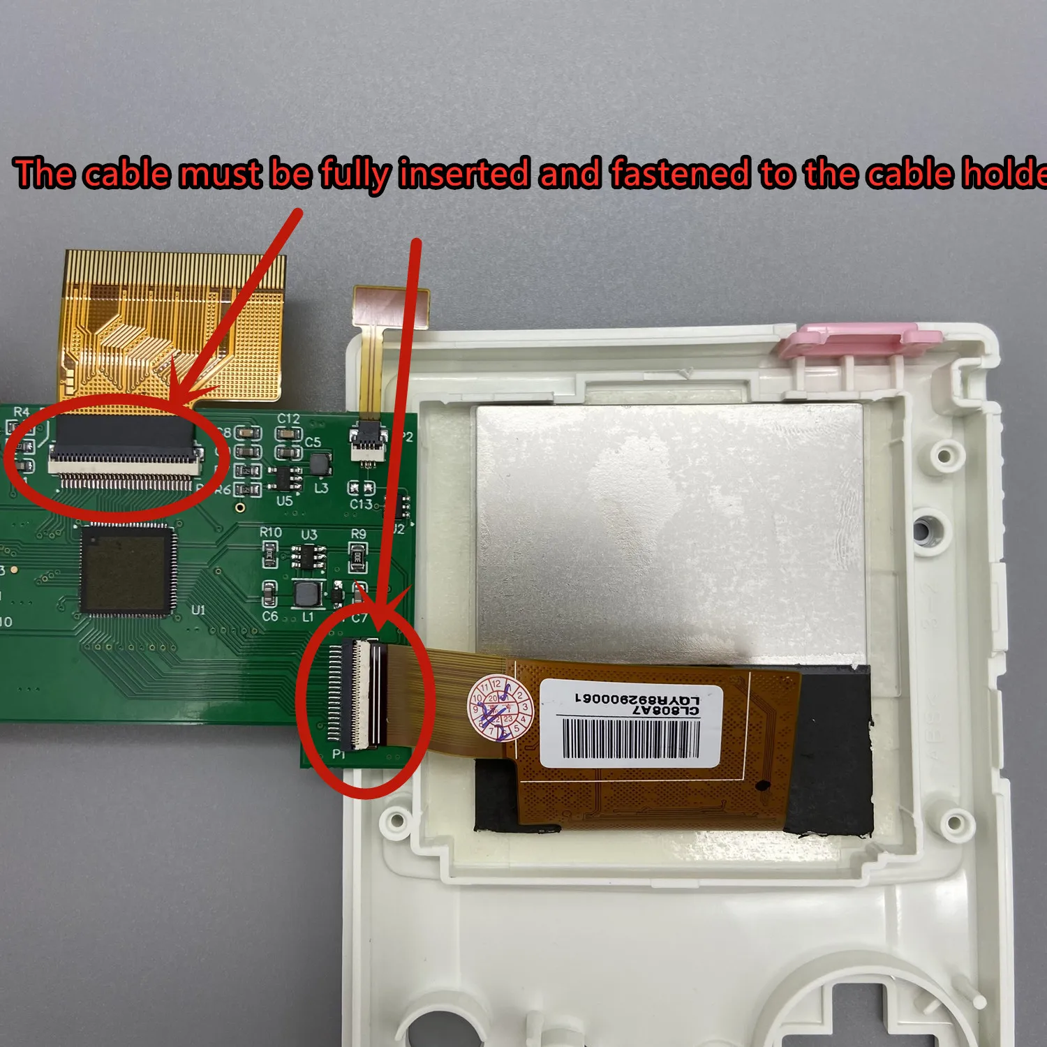 Фото Топ IPS 2,2 дюйма GBC ЖК-дисплей высокой яркости для Gameboy цвет GBC, Plug and Play без сварки и резки корпуса. №4