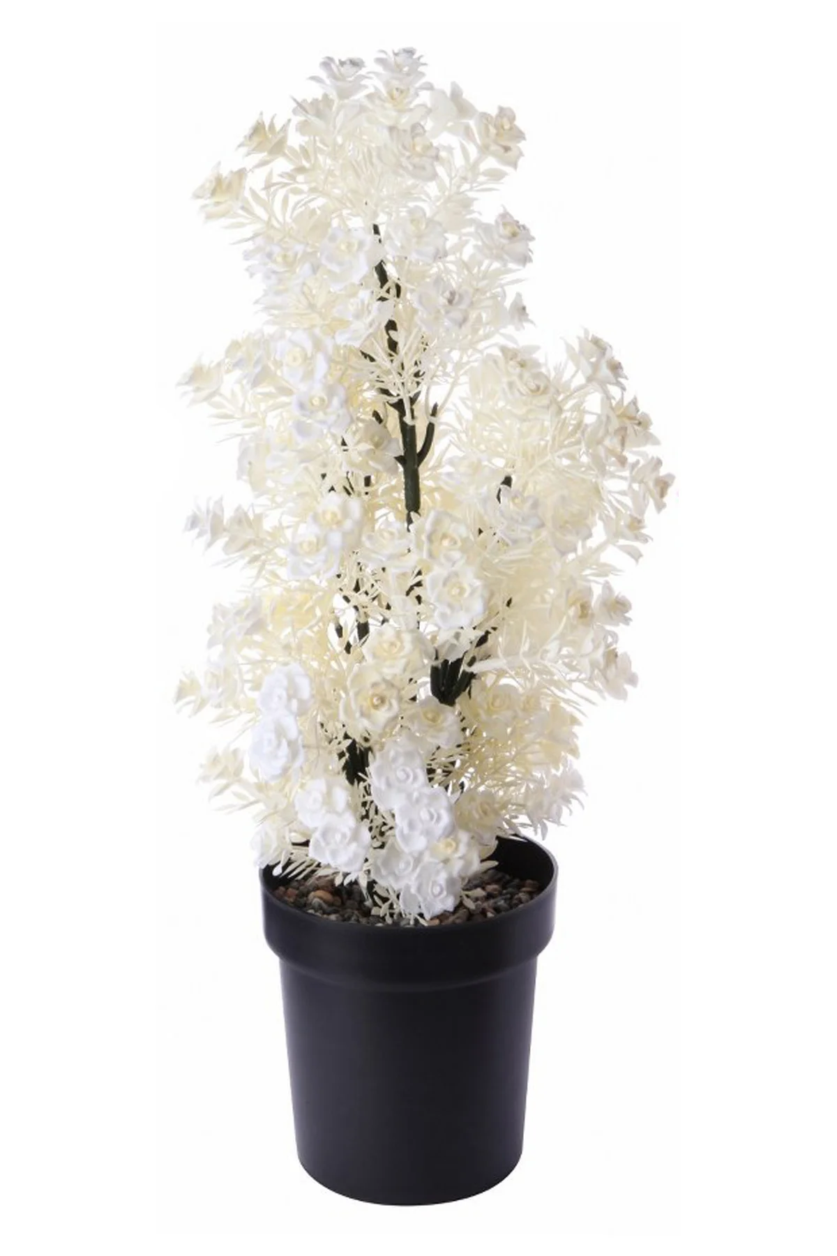 

White Miniature Decorative Artificial Rose Tree 44 cmAnime, Genshin Effect, Stickers, A Piece of Home Decor