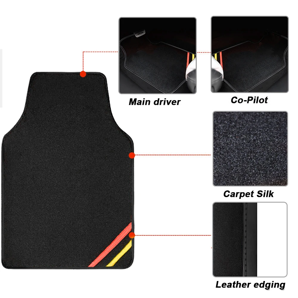 Универсальные автомобильные коврики для ног GLK GLS S-Class SL SLK автостайлинг