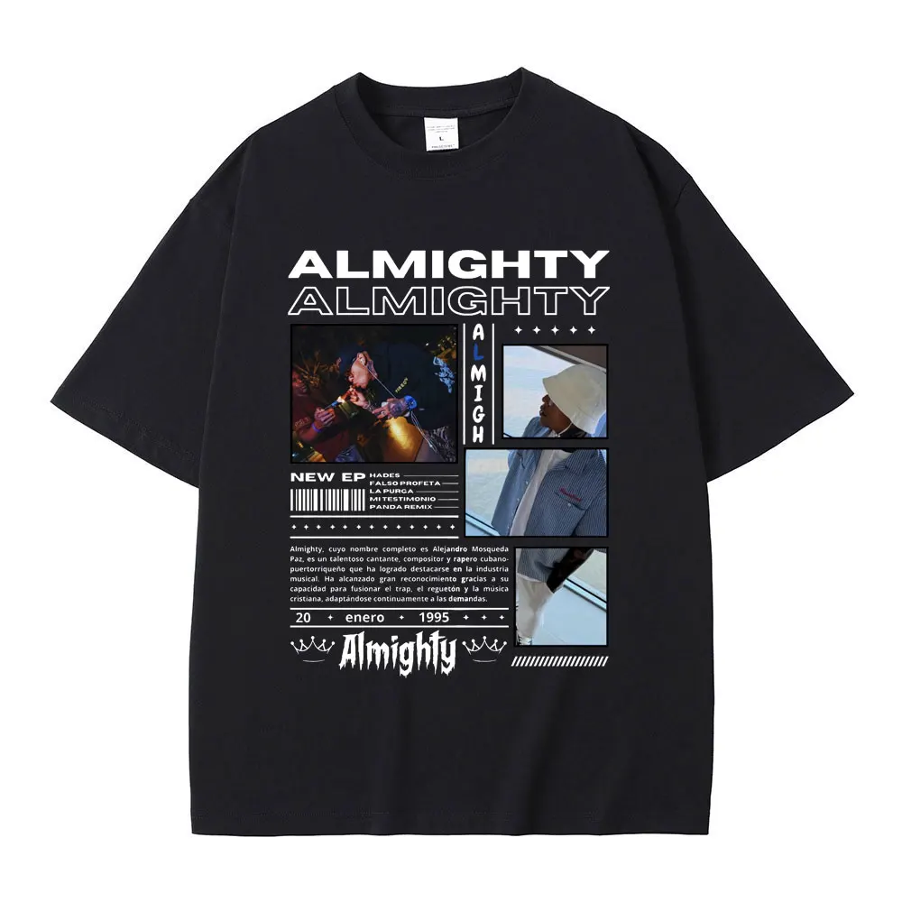 Лимитированная футболка с обложкой альбома Almighty мужская и женская модная в стиле