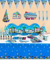 sailing ocean pirate theme birthday celebration party decoration supplies disposable tableware plate cups baby shower kid gift