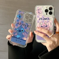 disney cartoon lilo stitch phone case for iphone 11 12 13 mini pro xs max 8 7 plus x xr cover