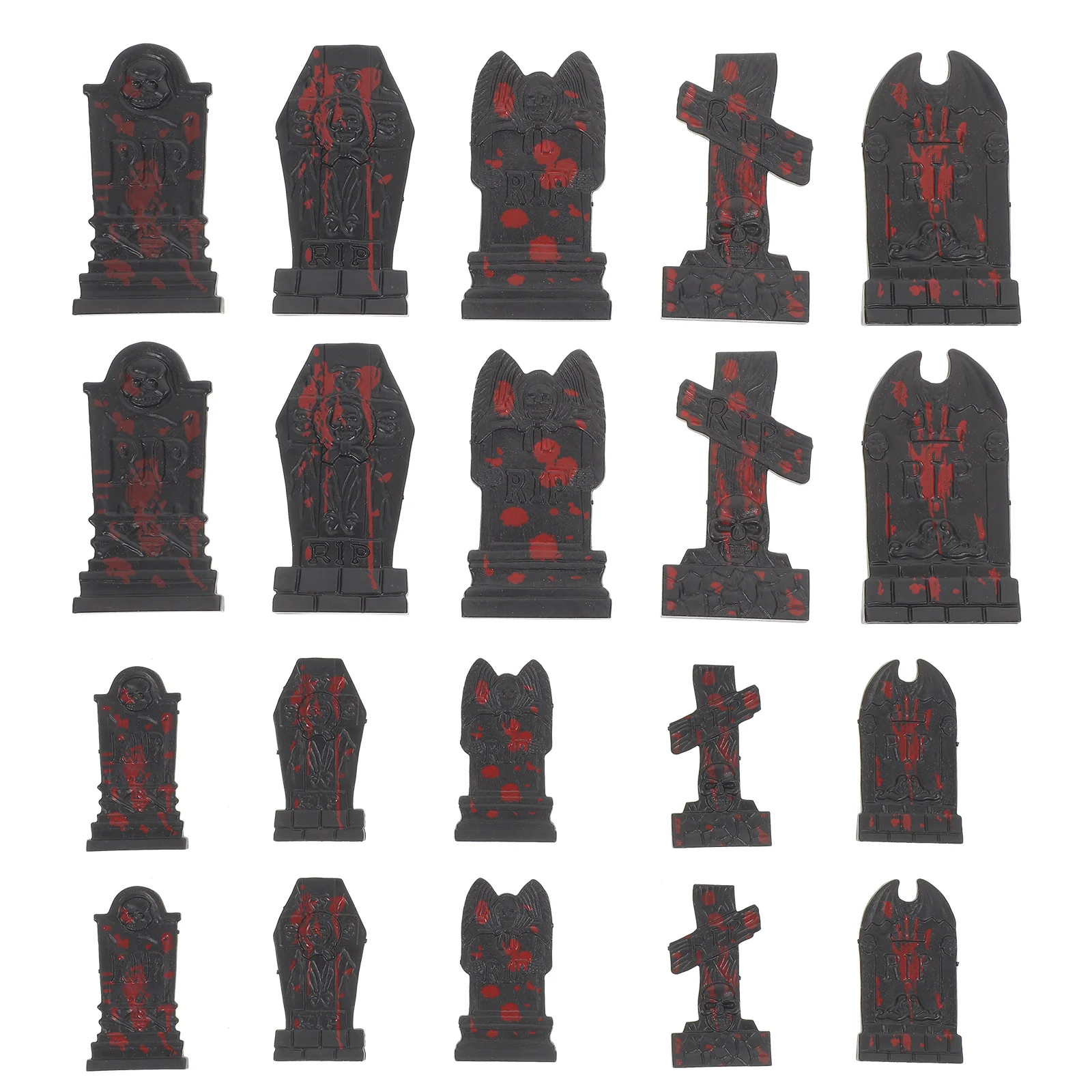 Вечеринка RIP Кренveyard Gravestone Череп Надгробие Украшения Надгробия Мини Пластиковый