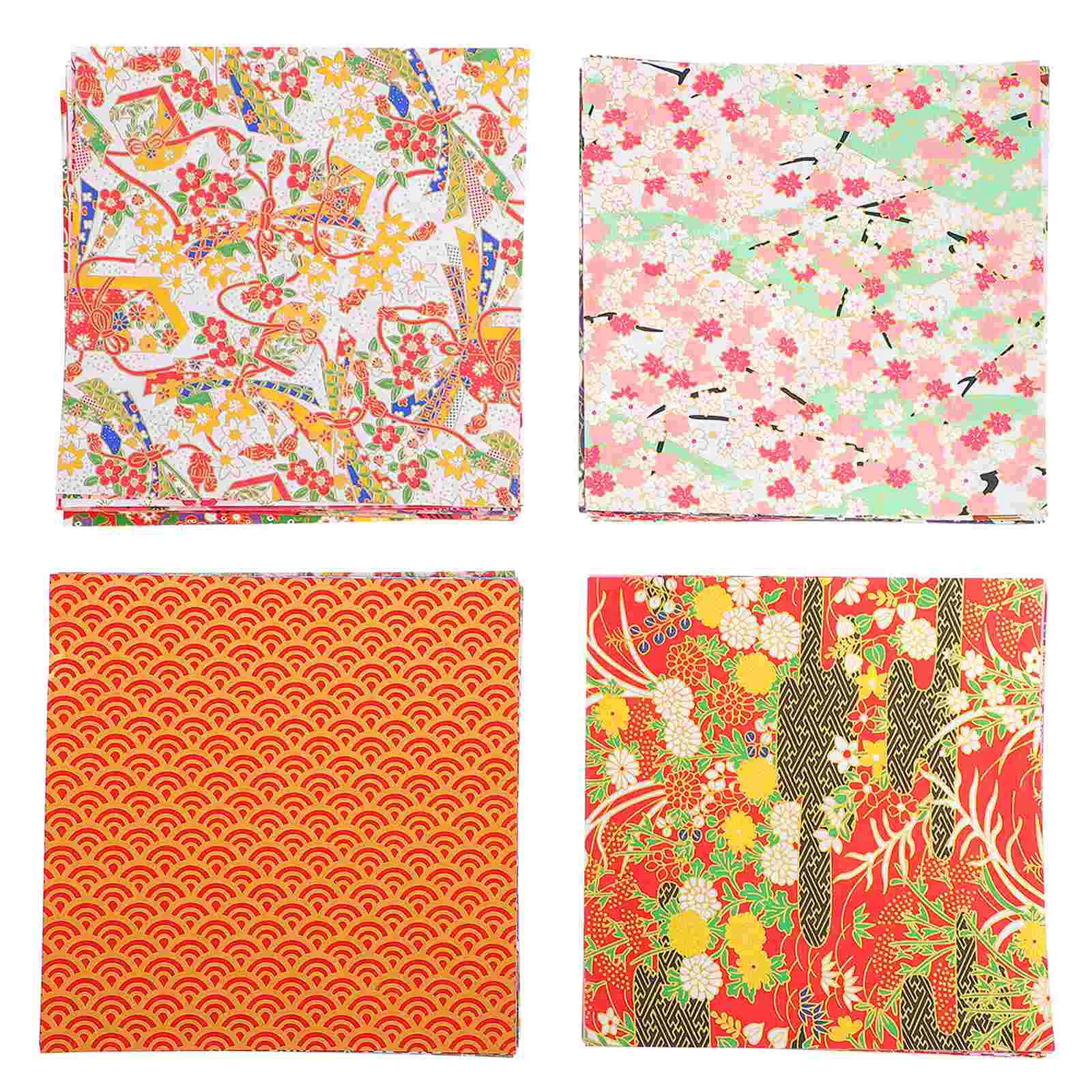 4 комплекта бумаги Yuzen в японском стиле защитная бумага + узор бумажный