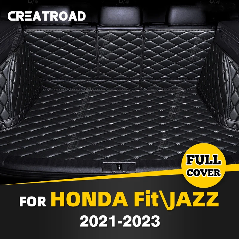 

Auto Full Coverage Trunk Mat For Fit\JAZZ 2021-2023 22 Anti-Dirty Car Boot Cover Pad Cargo Liner Interior Protector Accessories
