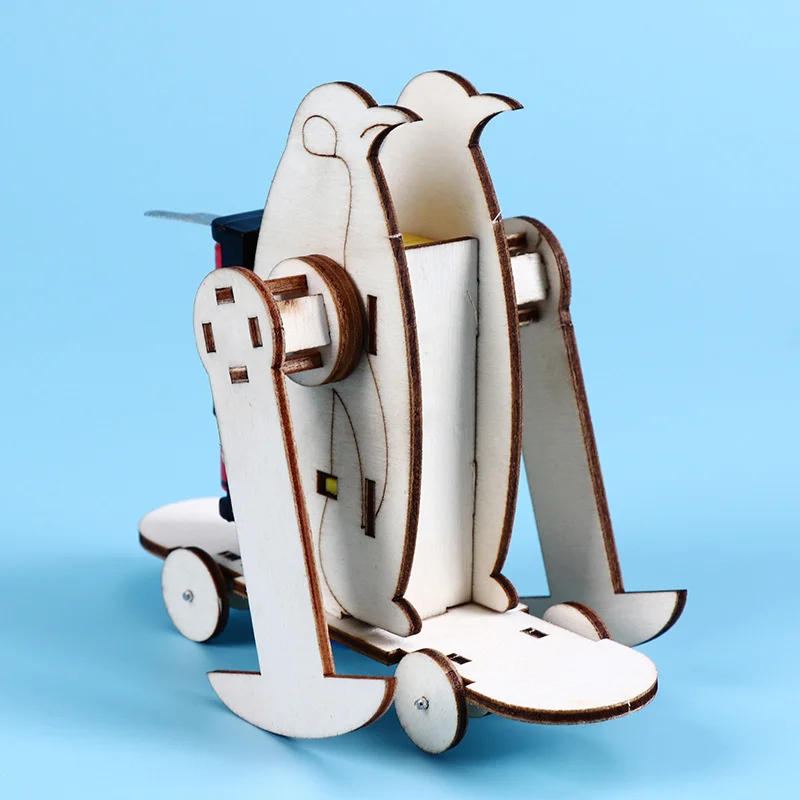 

Electric 3D Sliding Skateboard Penguin DIY Assembled Wooden Toy Educational Toys For Children Science Experiment STEM Toys