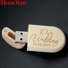 Деревянная овальная ручка с логотипом в подарок, ожерелье из клена, 4 ГБ, 8 ГБ, 16 ГБ, 32 ГБ, 64 ГБ, карта памяти в подарок, внешнее хранилище ореха