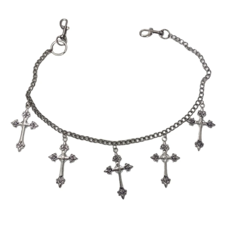 Новинка 2023 года брюки в стиле хип-хоп джинсовая цепочка панк-брюки цепи