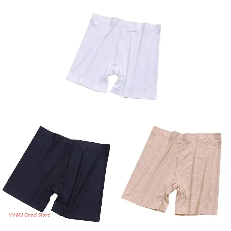 

Summer Women Safety Pants Ice Silk Under Skirt Female Seamless Underpants