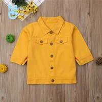 new 1 6 years princess kids baby girls denim jacket button coat outerwear tops clothes