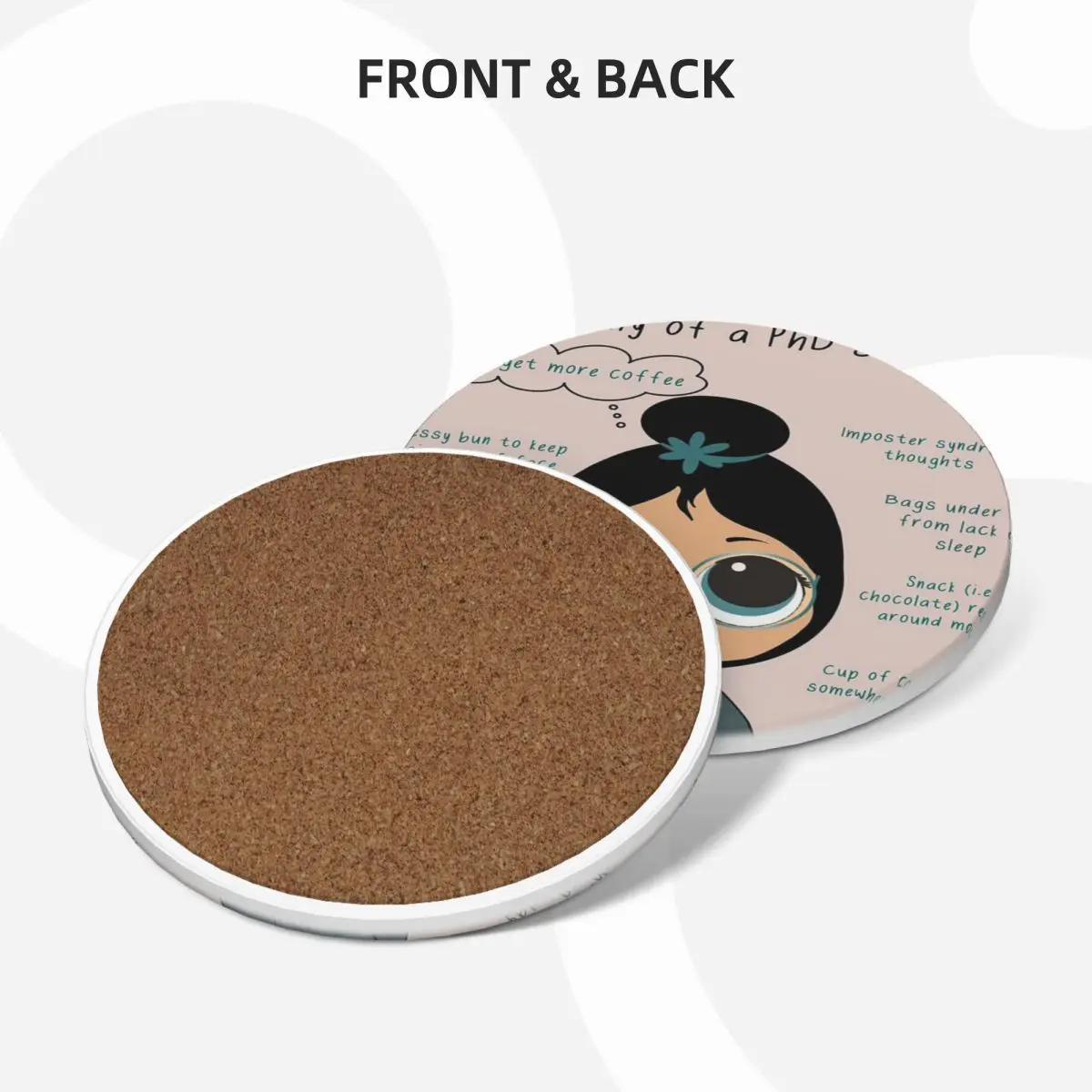 Анатомия студенческих керамических подставок PhD принадлежности для кухонного