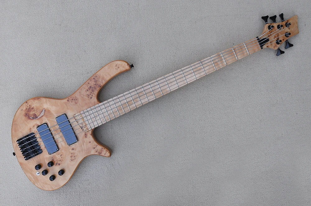 

5 Strings ASH Body Electric Bass Guitar With Maple Neck, Black Hardware,Provide Customized Services