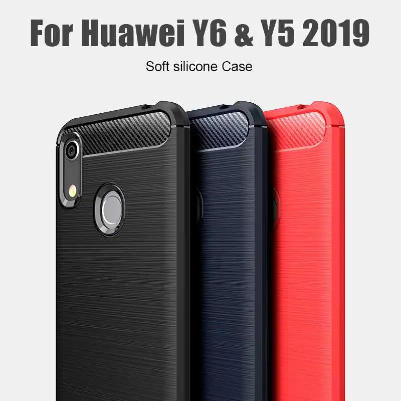 

Nonmeio Shockproof Soft Case For Huawei Y6 2019 Pro Y5 Phone Case Cover