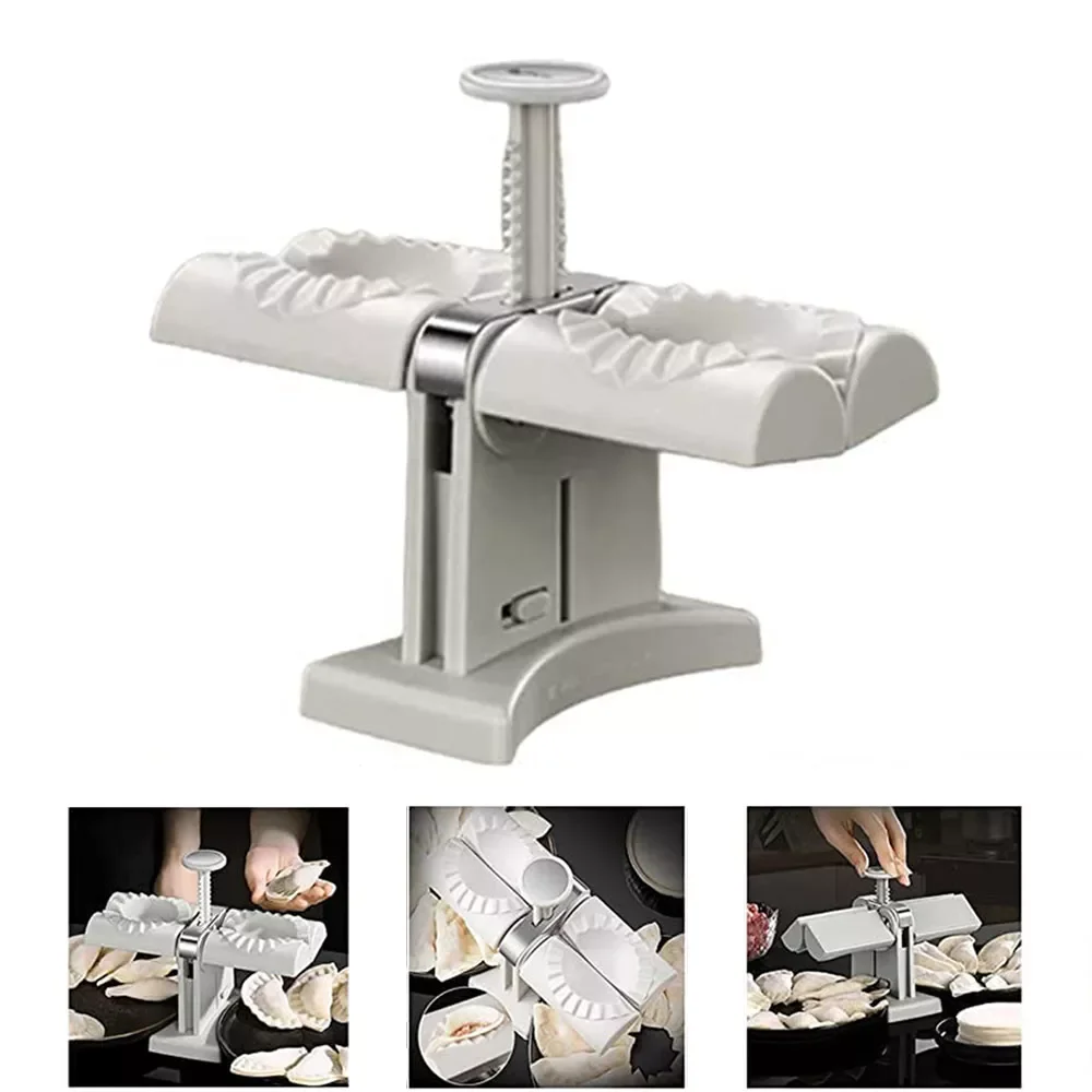 

Fully Automatic Dumpling Artifact Household Double Head Press Type Pierogi Maker Mould New Special DIY Machine Kitchen Easy-tool