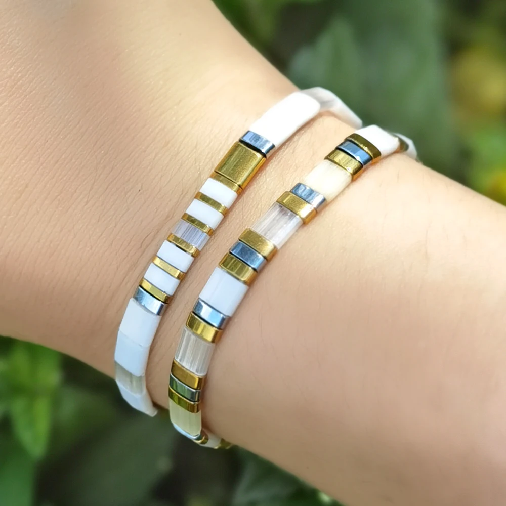 1 шт. разноцветный многослойный браслет с бусинами