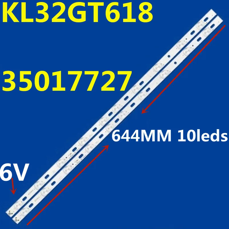

Светодиодная лента KL32GT618 35017727 REV-01 DNS K32D619 LED32F3300C LED32F3000E LED32T66DF KDL32MS618W, 40 шт., 10 ламп